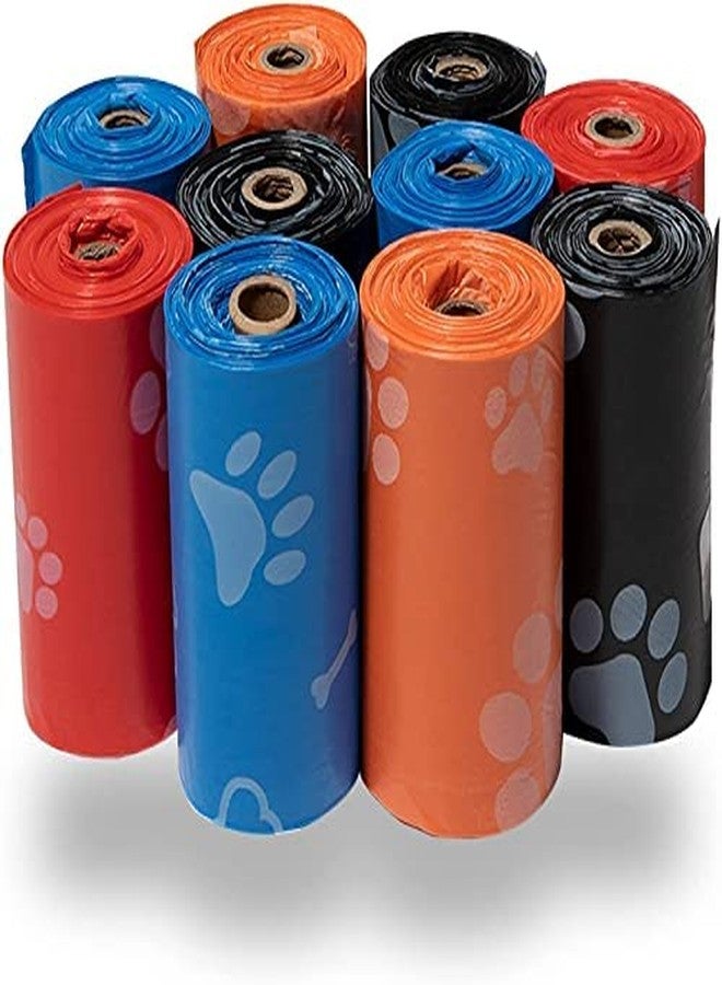 Pups&Pets Pet Poop Bag Durable Plastic Waste Pick Up Biodegradable Garbage Bags 5 Roll in 1 Pack, Dog Poop Bags - Multicolor (75 Poop Bags) - Image 1